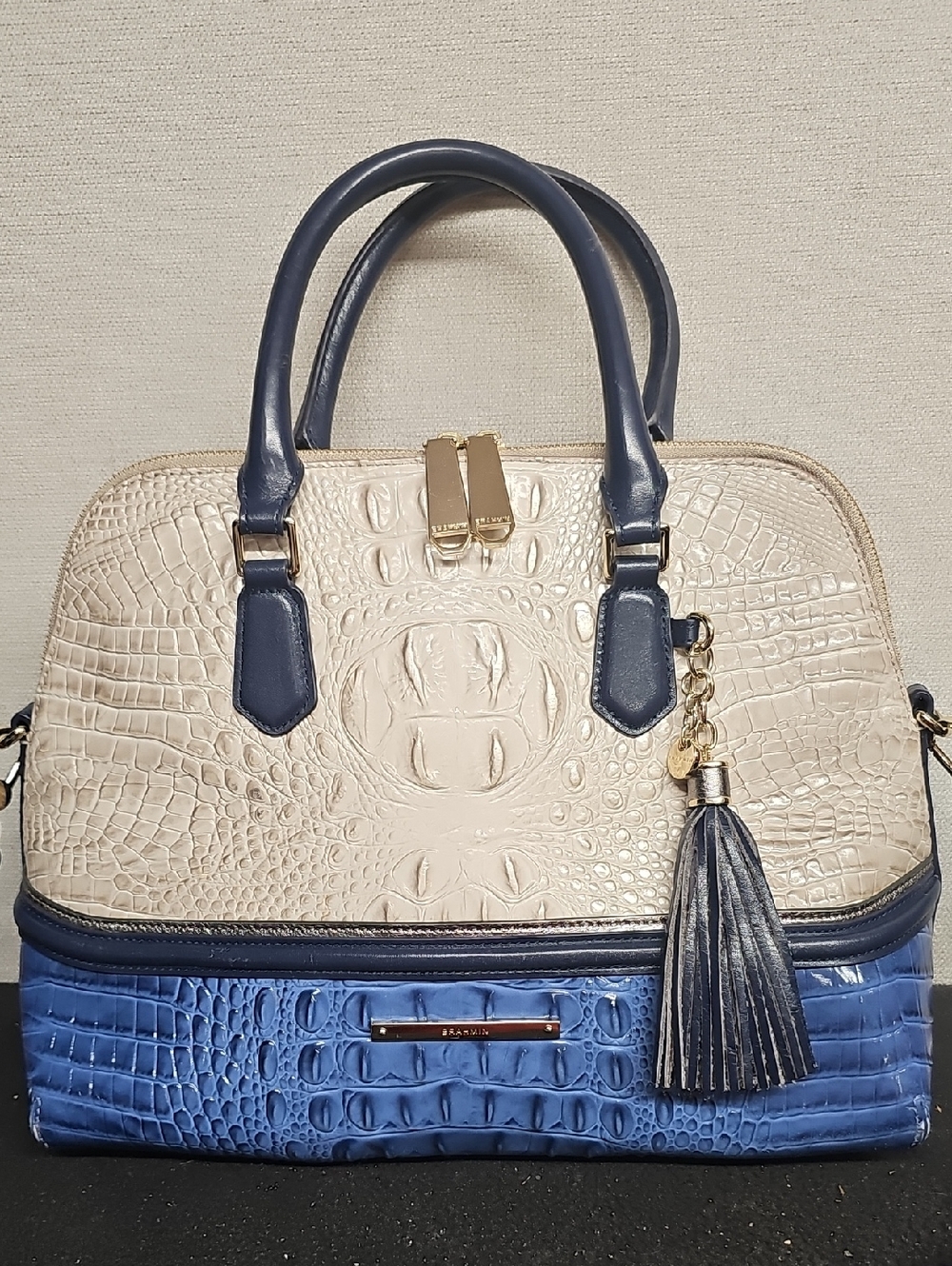 BRAHMIN SIDNEY SATCHEL AND MATCHING WALLET BFPM-05-140 - Picture 2 of 12